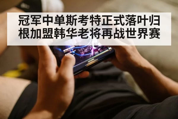 冠军中单斯考特正式落叶归根加盟韩华老将再战世界赛